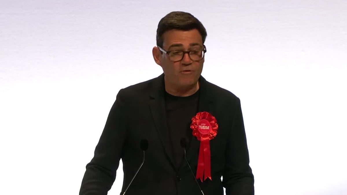 Andy Burnham makes cheeky request to people of Manchester as he’s re-elected mayor